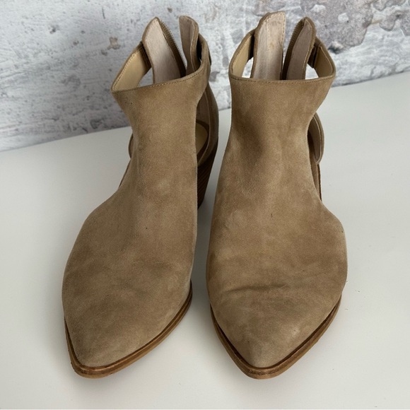 SOLE / SOCIETY Lanette Pointy Toed Booties - Tan - Picture 2 of 7